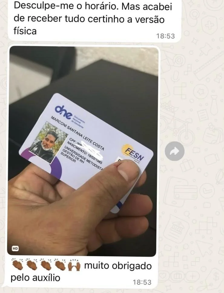 desculpa o